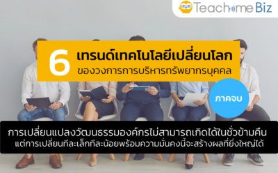 6 เทรนด์เทคโนโลยีเปลี่ยนโลก ของวงการการบริหารทรัพยากรบุคคล (ภาคจบ)