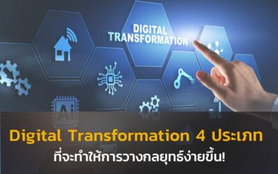 Digital Transformation 4 ประเภท ที่จะทำให้การวางกลยุทธ์ง่ายขึ้น!